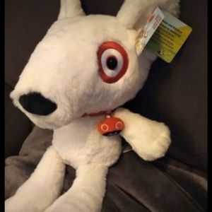 New w Tags! Super Cute Target 🇺🇲 Bullseye Plush Appr 14"